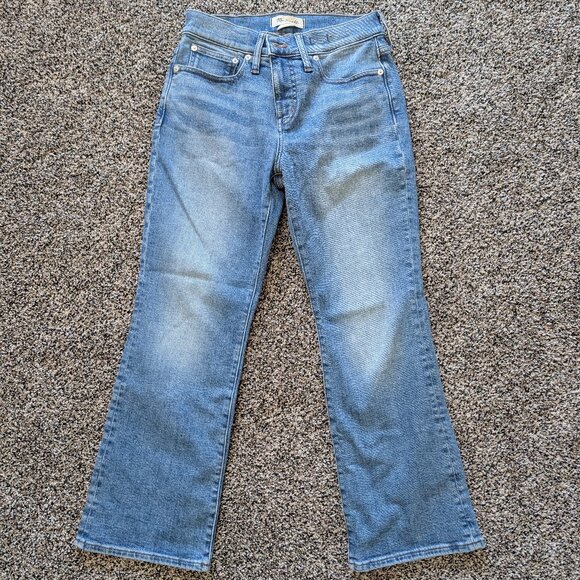 MADEWELL mid-rise kick out jeans Women's Size 27P - Picture 1 of 4